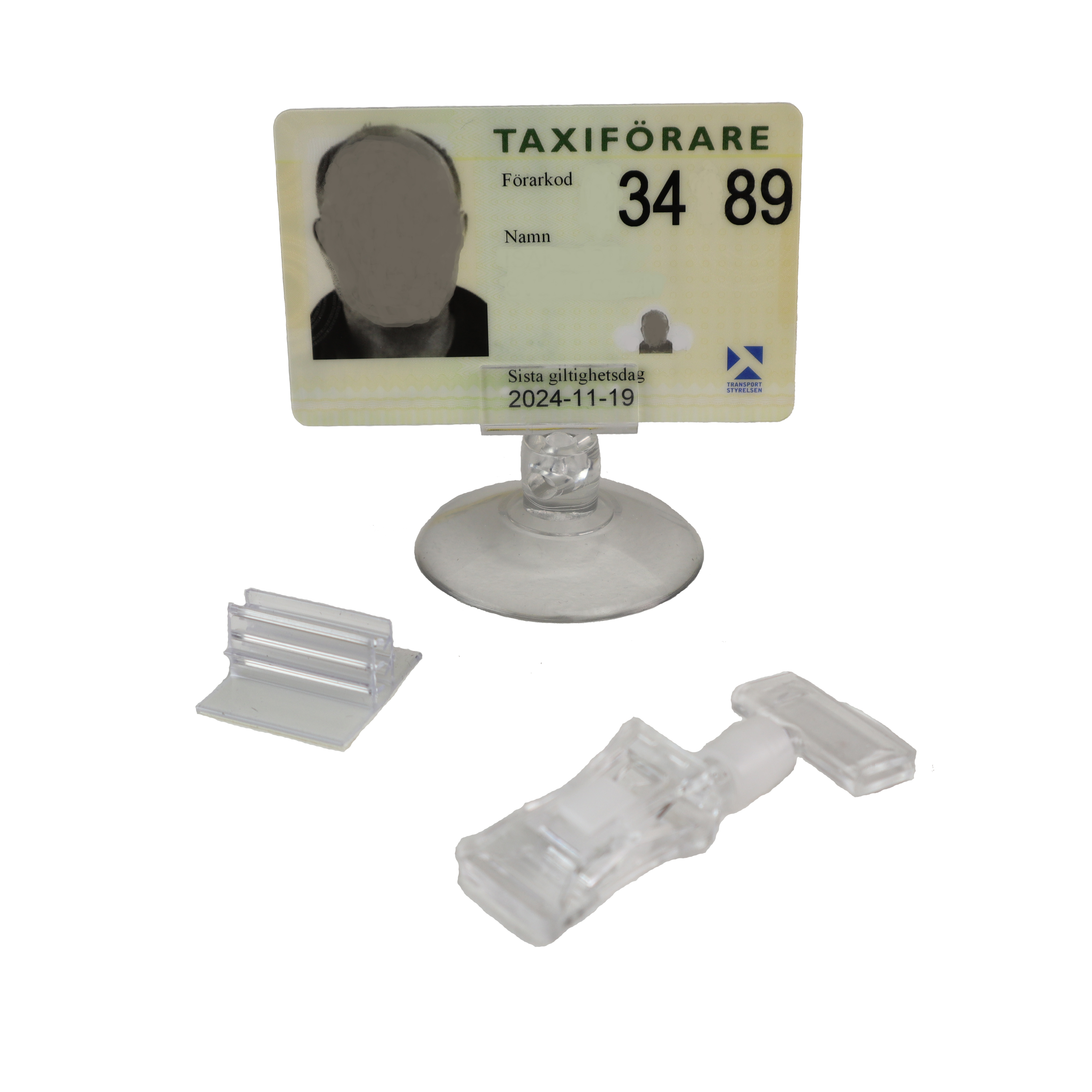 Hållare taxiförarlegitimation