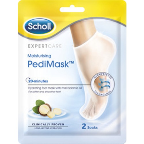 Scholl Moisturising PediMask Macadamiaolja 1par