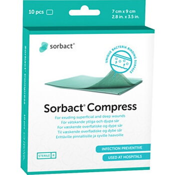 SORBACT Compress 7X9cm 10st