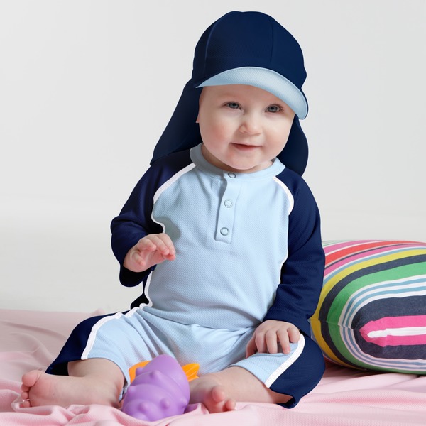 Sunseal Sun Suit UPF 50+ Navy/Pastell Blå
