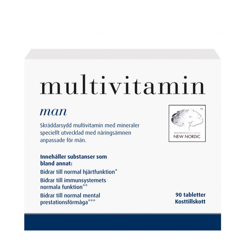 New Nordic Multivitamin För Män 90st