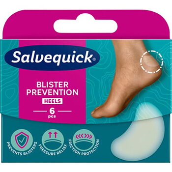 SALVEQUICK Med Skavsårsplåster Häl 6 st