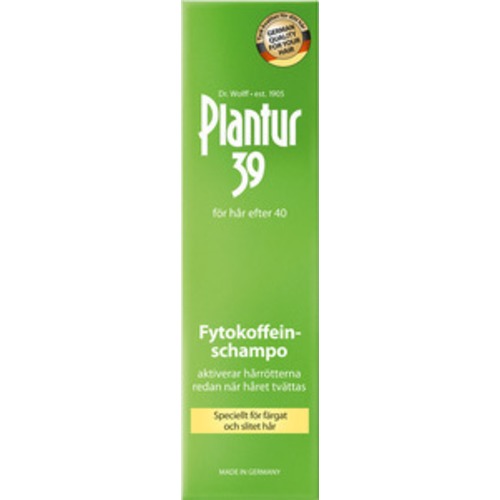 Plantur 39 Fytokoffein Schampo för färgat och slitet/stressat 250 ml