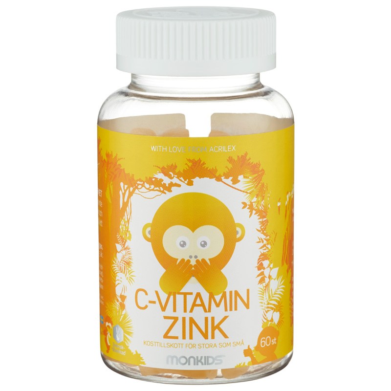MONKIDS C-Vitamin + Zink 60st