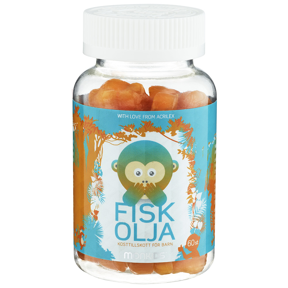 MONKIDS Fiskolja 60st