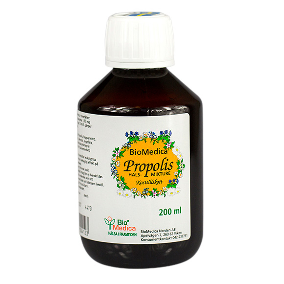 BioMedica Propolis Halsmixtur 200ml