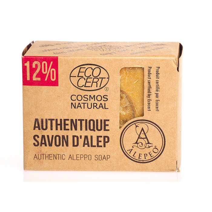 Alepo Tvål 12% Lagerbärsolja 200g EKO