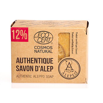 Alepo Tvål 12% Lagerbärsolja 200g EKO