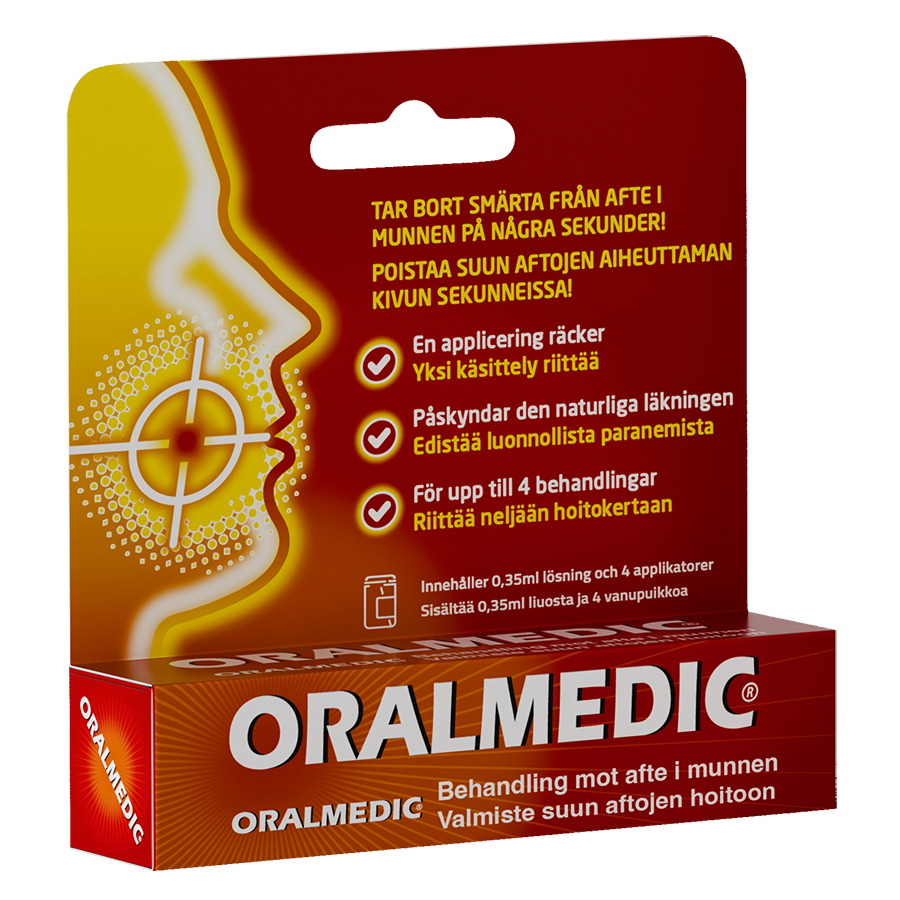 Oralmedic mot Afte 0,35ml x 6st XL