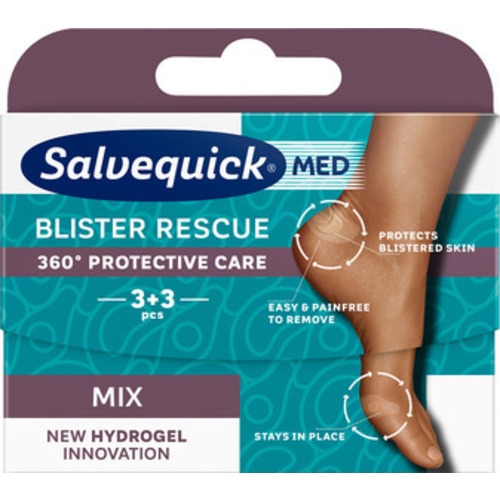 Salvequick Blister Rescue Mix 3+3st