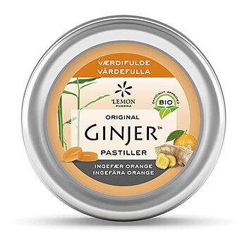 Ginjer Pastiller Ingefära Apelsin 40g
