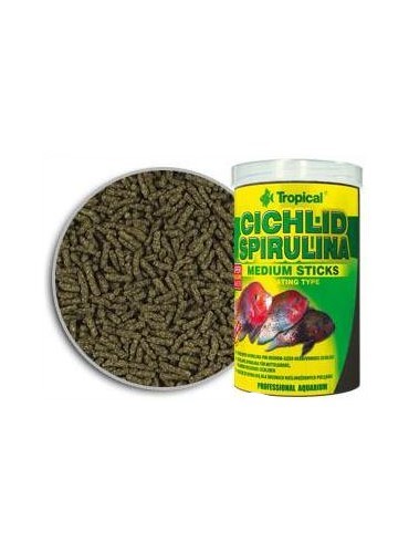 Tropical Ciklid Spirulina Medium sticks Lösvikt