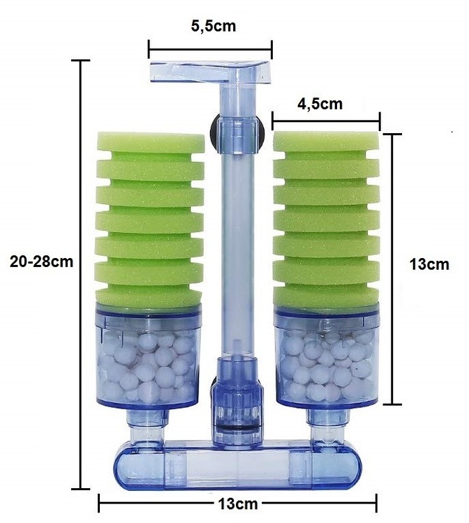Svampfilter med biologisk filtermedia - 2