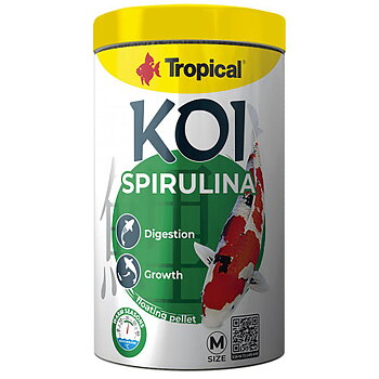 Tropical New Koi Spirulina Pellet Size M 1 liter Lösvikt