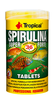 Tropical Spirulina Super Forte 36% Spirulina Tablets Lösvikt