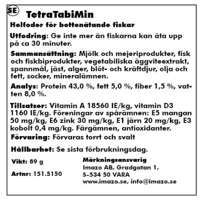 Tetra Tabimin Lösvikt - 2