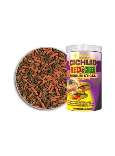 Tropical Ciklid Red/Green Medium  Stick  Lösvikt