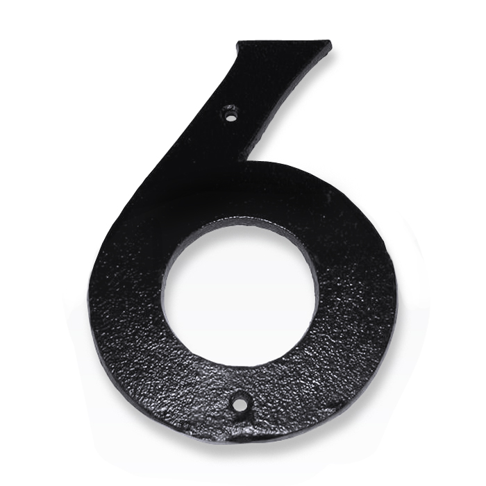 Fasadsiffra i gjutjärn - 16 cm - 6