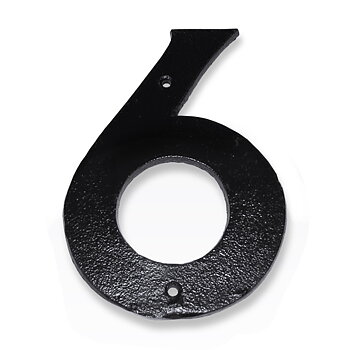 Fasadsiffra i gjutjärn - 16 cm - 6