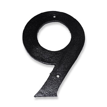 Fasadsiffra i gjutjärn - 16 cm - 9