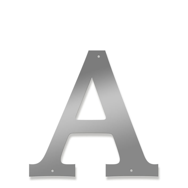 Fasadbokstav - Klassisk - A - versal - 3