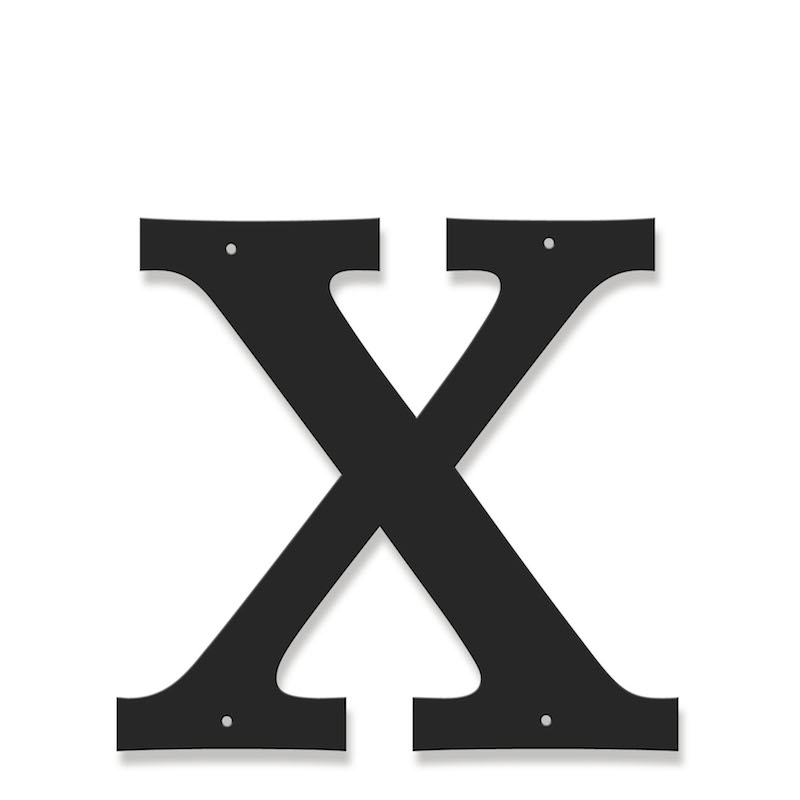Fasadbokstav - Klassisk - X - versal