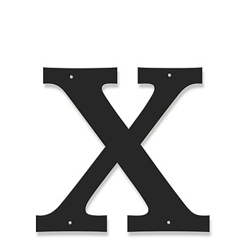 Fasadbokstav - Klassisk - X - versal
