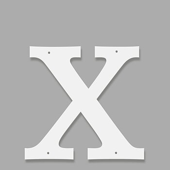 Fasadbokstav - Klassisk - X - versal