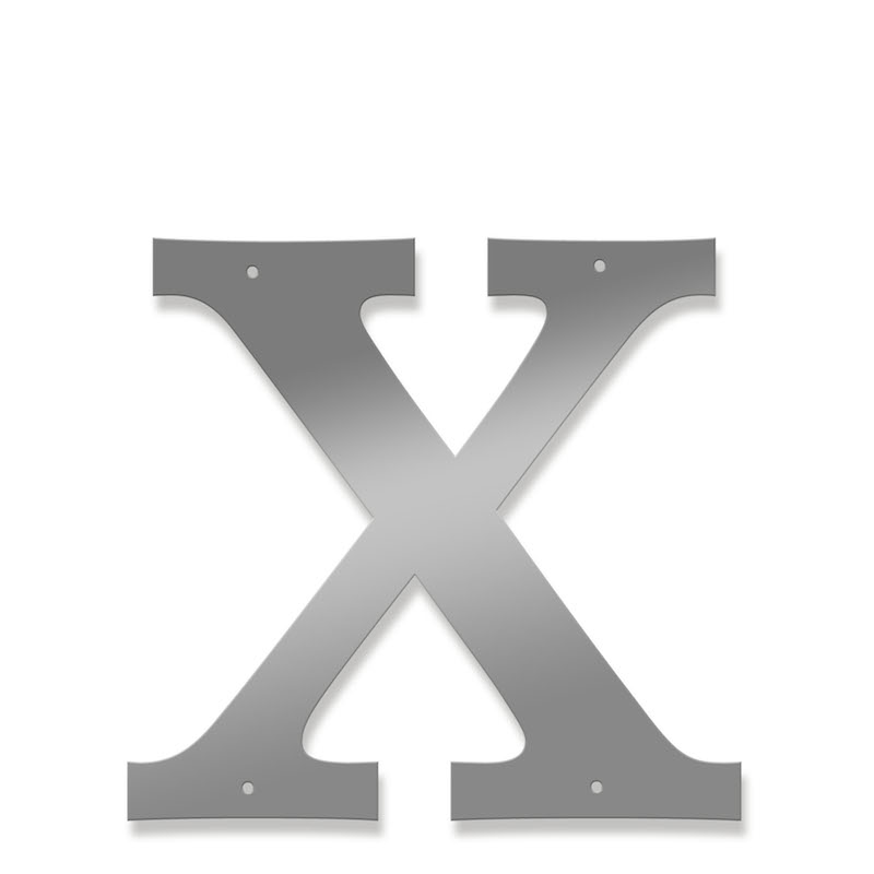 Fasadbokstav - Klassisk - X - versal - 3