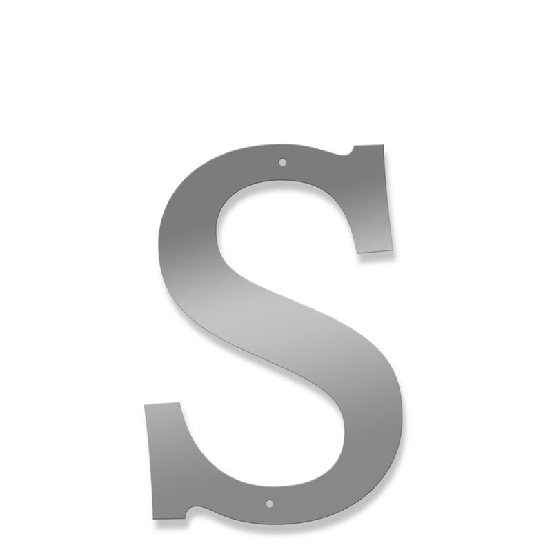 Fasadbokstav - Klassisk - S - versal - 3