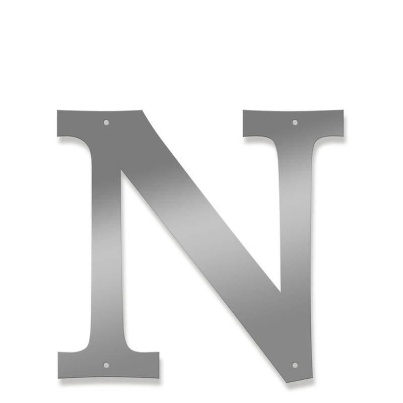 Fasadbokstav - Klassisk - N - versal - 3