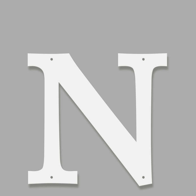 Fasadbokstav - Klassisk - N - versal - 2