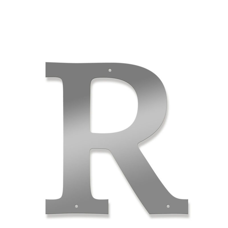 Fasadbokstav - Klassisk - R - versal - 3