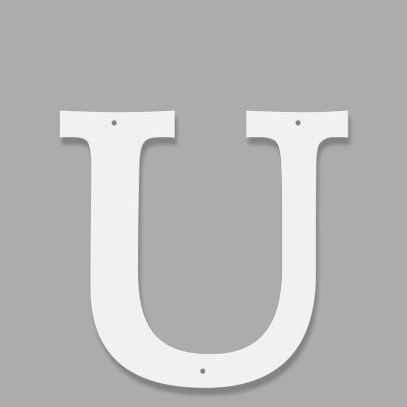 Fasadbokstav - Klassisk - U - versal - 2