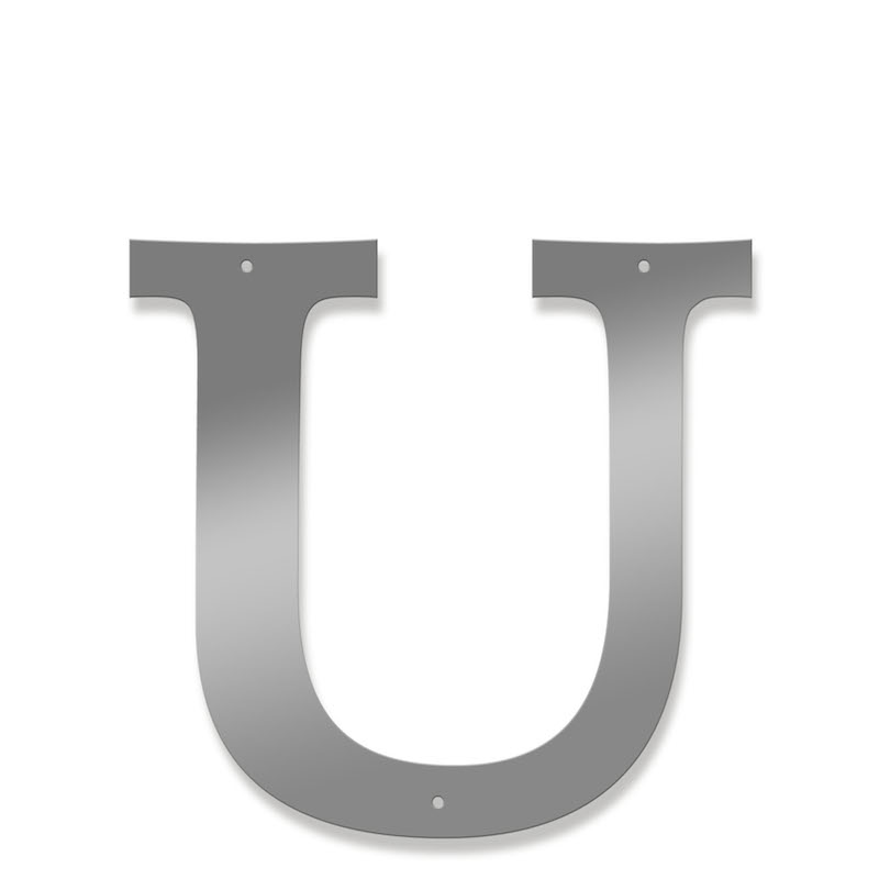 Fasadbokstav - Klassisk - U - versal - 3