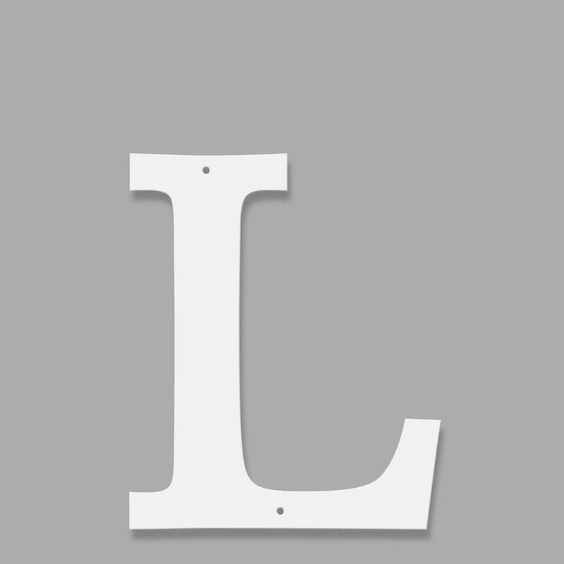 Fasadbokstav - Klassisk - L - versal - 2