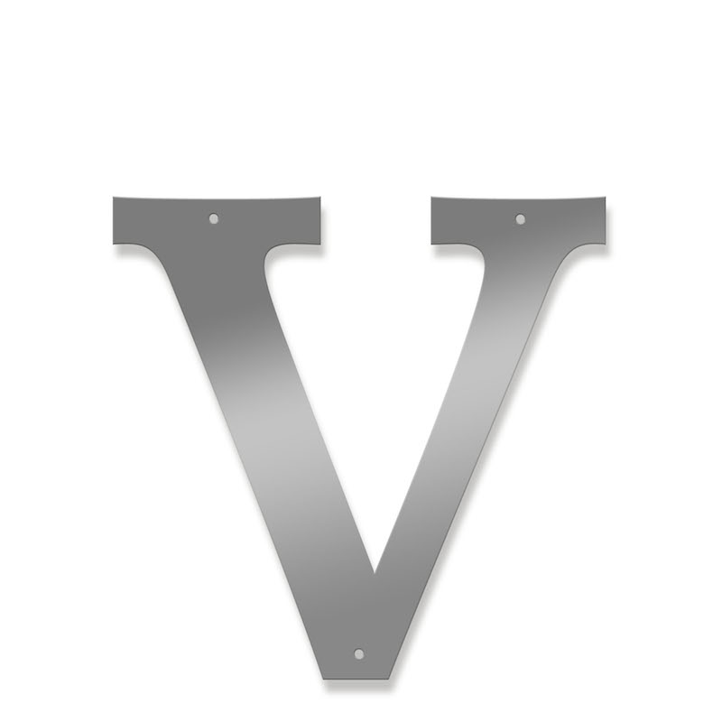 Fasadbokstav - Klassisk - V - versal - 3