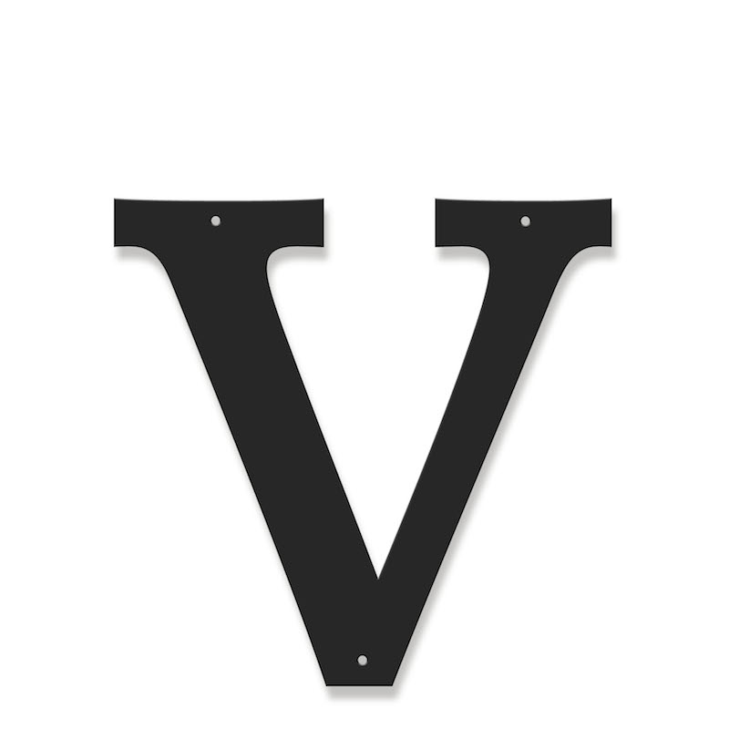 Fasadbokstav - Klassisk - V - versal