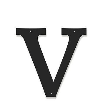 Fasadbokstav - Klassisk - V - versal