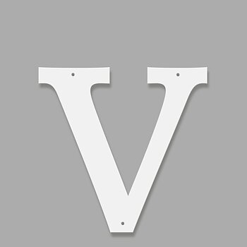 Fasadbokstav - Klassisk - V - versal