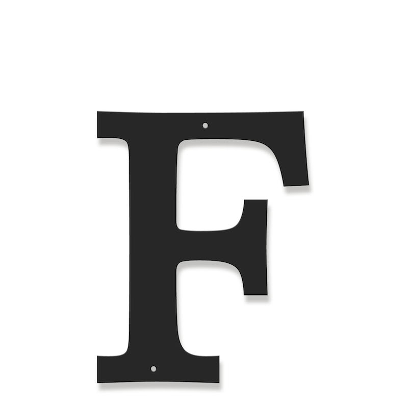 Fasadbokstav - Klassisk - F - versal