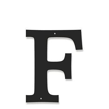 Fasadbokstav - Klassisk - F - versal