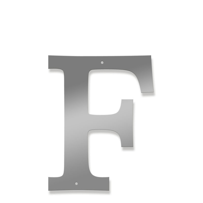 Fasadbokstav - Klassisk - F - versal - 3