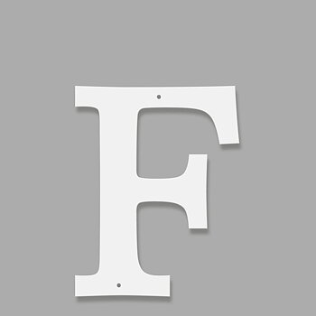 Fasadbokstav - Klassisk - F - versal