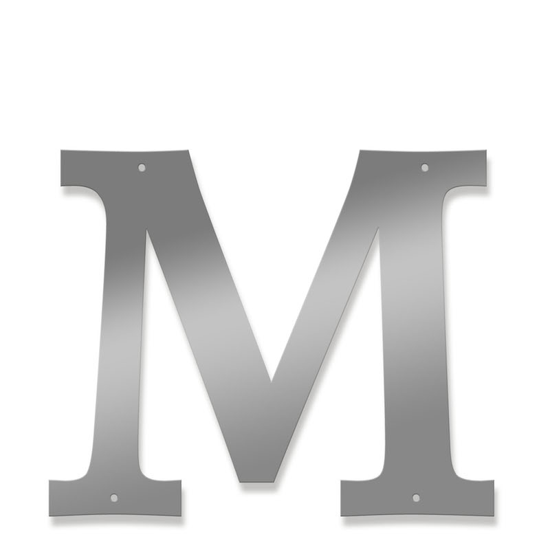Fasadbokstav - Klassisk - M - versal - 3