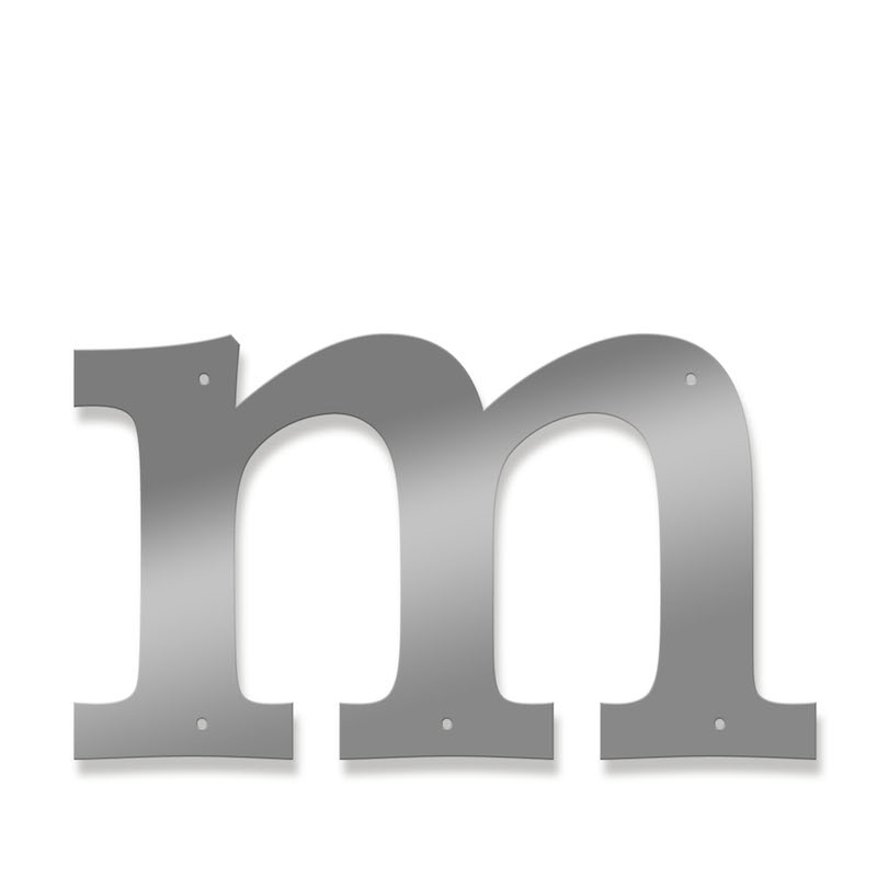 Fasadbokstav - Klassisk - m - gemen - 3