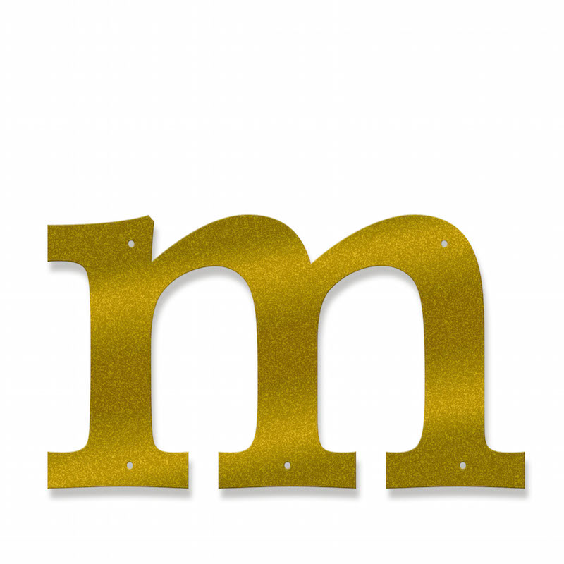 Fasadbokstav - Klassisk - m - gemen - 4