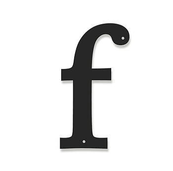 Fasadbokstav - Klassisk - f - gemen