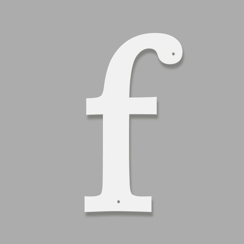 Fasadbokstav - Klassisk - f - gemen - 2