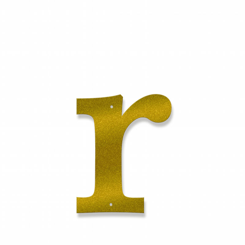 Fasadbokstav - Klassisk - r - gemen - 4